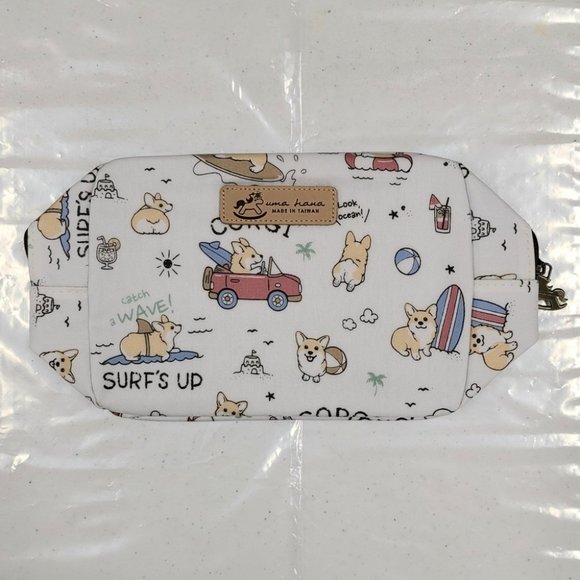 Waterproof Beach Corgi Cube Makeup Cosmetic Bag - Picture 8 of 13